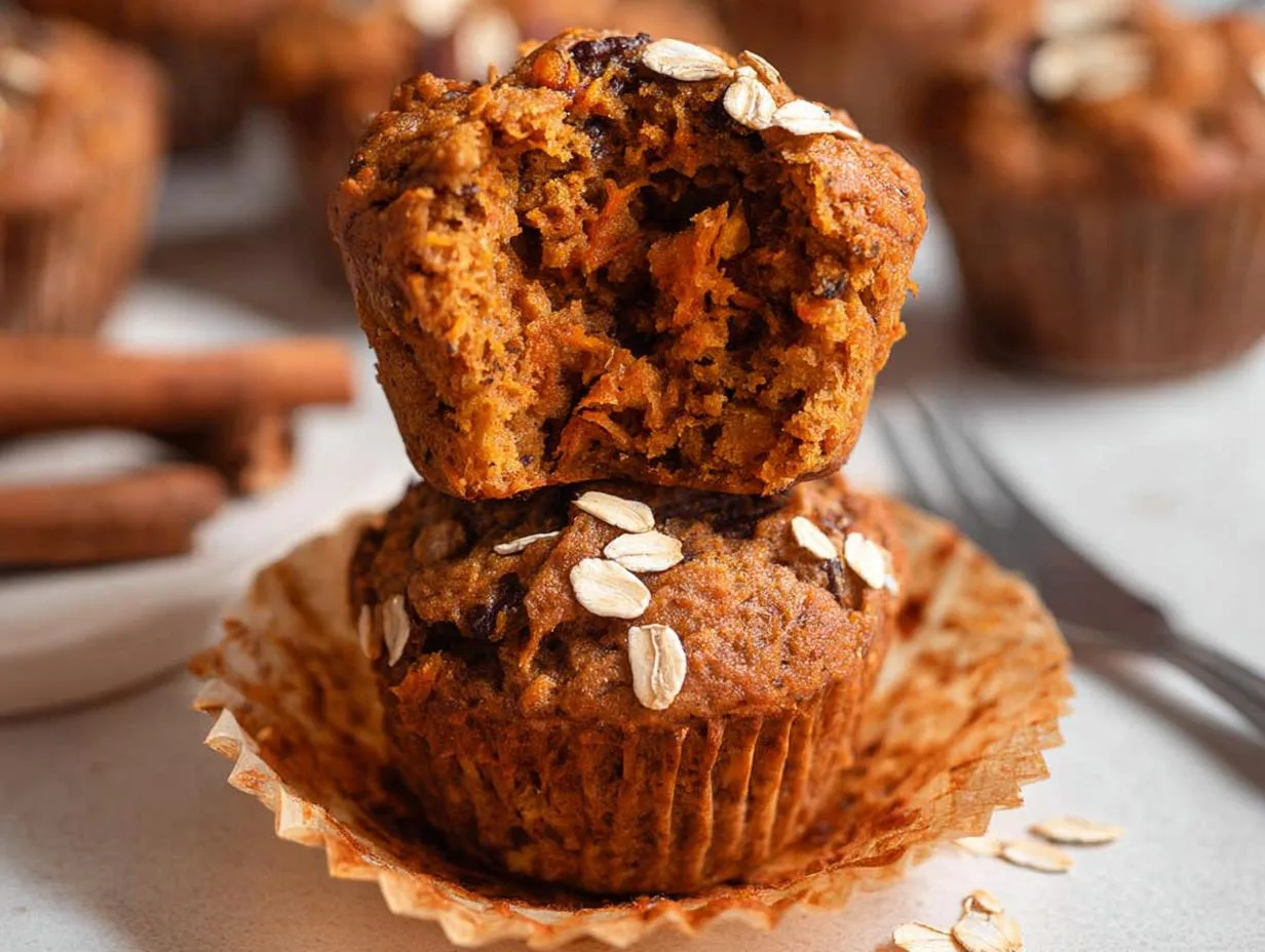 Magic 3-Ingredient Carrot Pumpkin Muffins Recipe
