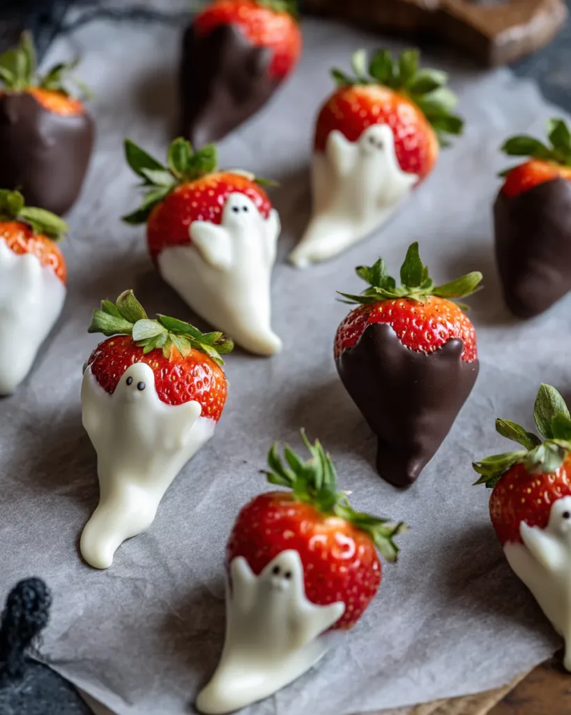 Dipping Strawberries for Ghosts