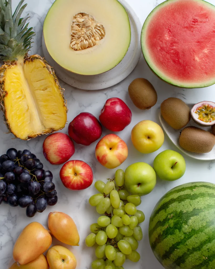 Halloween Fruit Salad ingredients