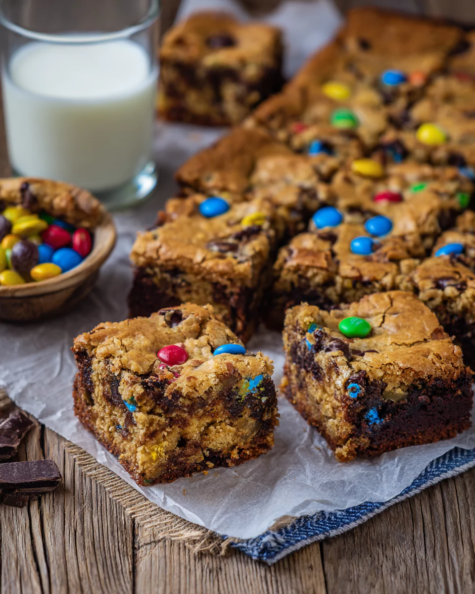 Monster Cookie Fudgy Brownies – The Ultimate Chocolate Lover’s Dream