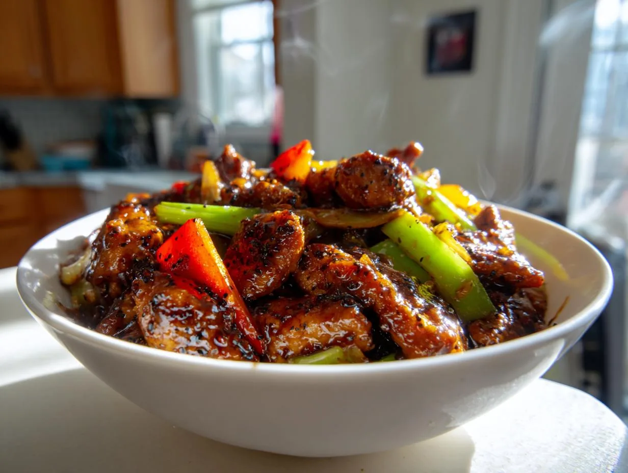 25-Minute Black Pepper Chicken Stir-Fry with Bold Flavor