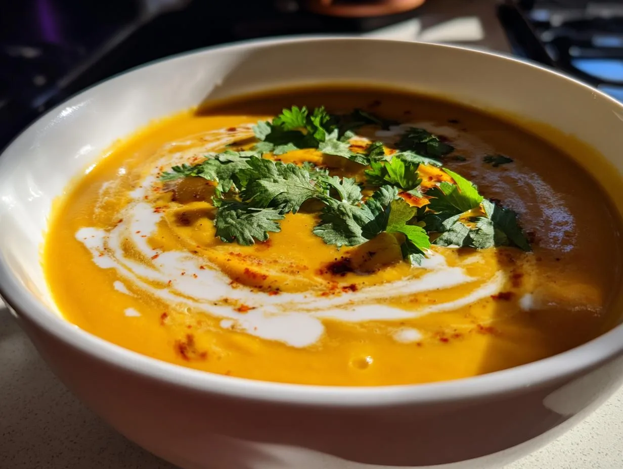 Creamy Butternut Squash Sweet Potato Soup in 3 Easy Steps