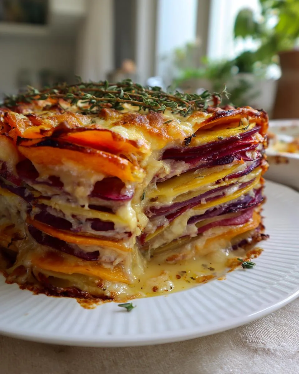 Cheesy Root Vegetable Gratin - detail 2