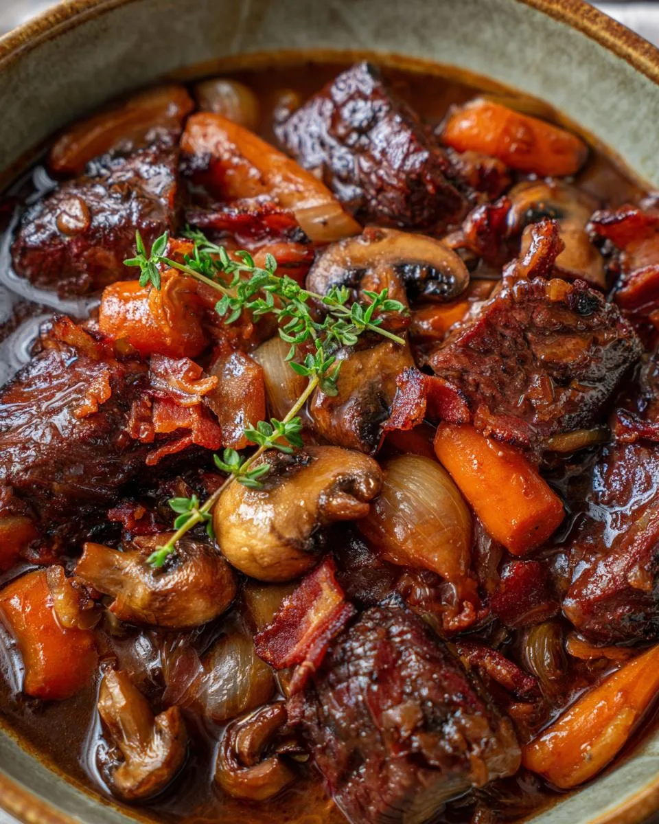 Classic Beef Bourguignon Stew - detail 2