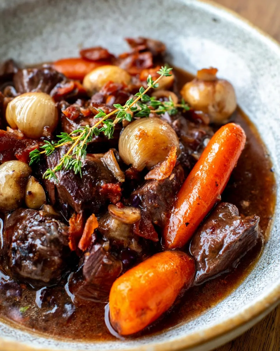 Classic Beef Bourguignon Stew - detail 5