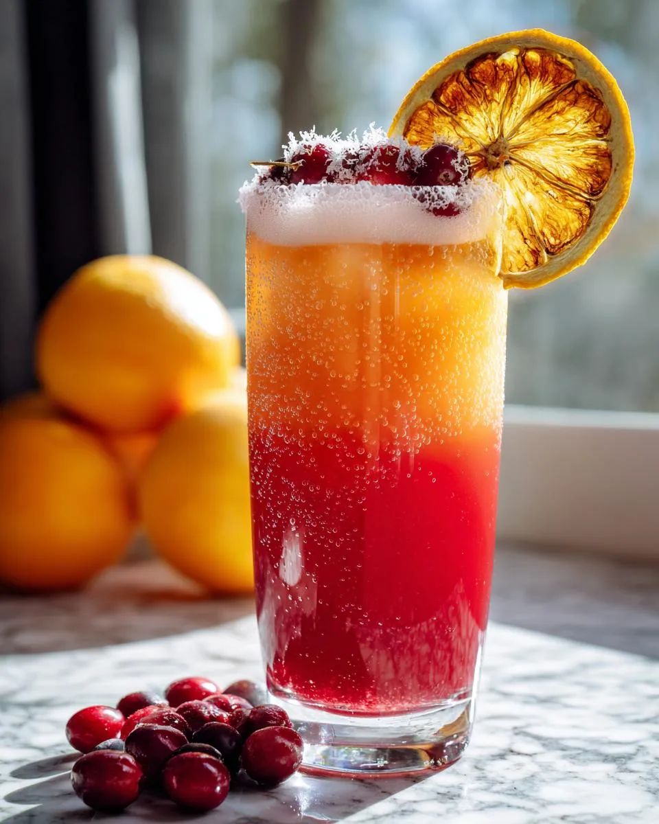 Cranberry Orange Juice Mocktail - detail 5