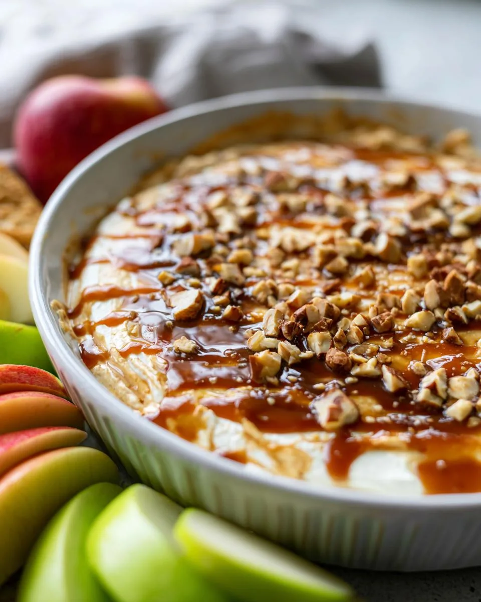 Cream Cheese Caramel Apple Dip - detail 2