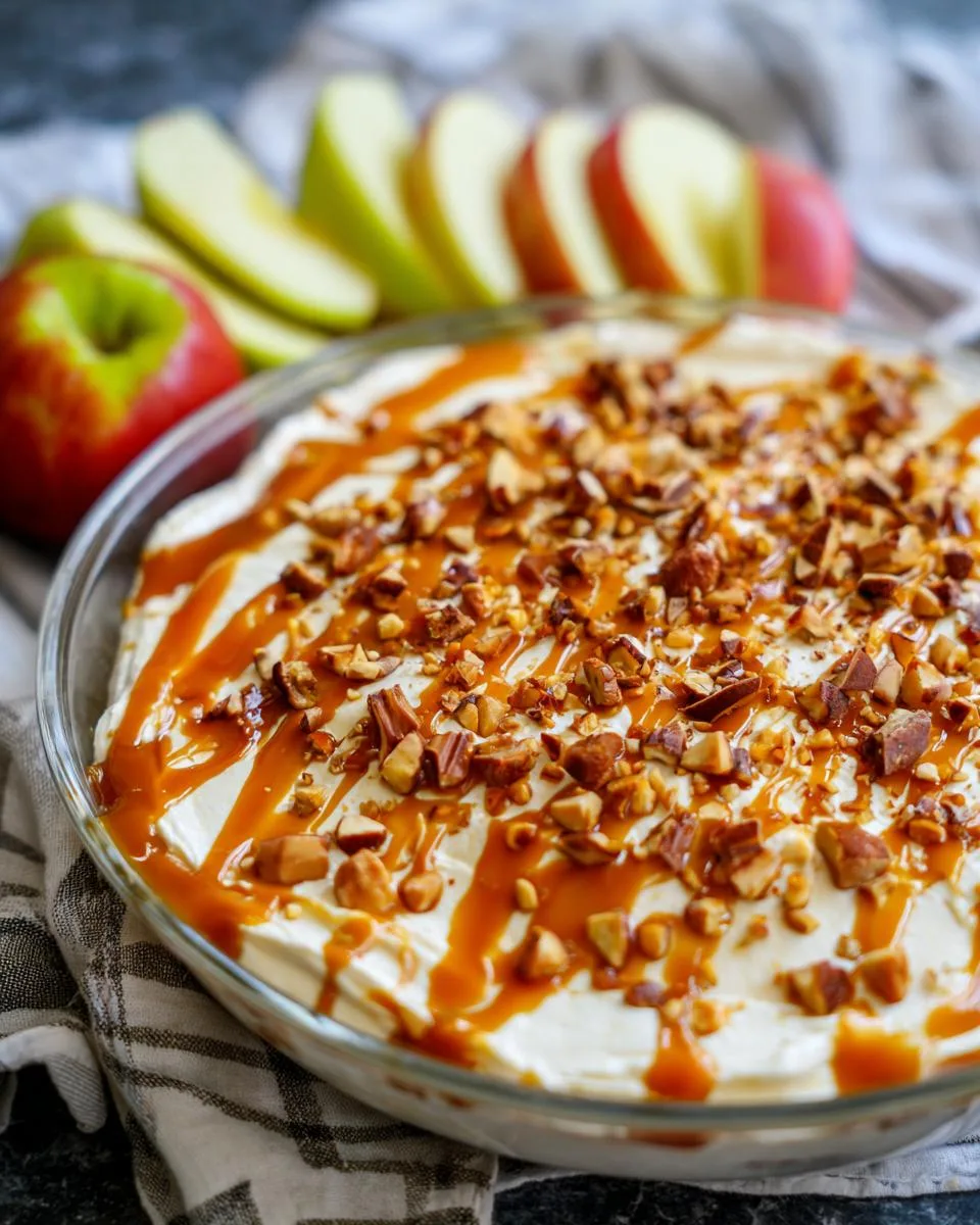 Cream Cheese Caramel Apple Dip - detail 3