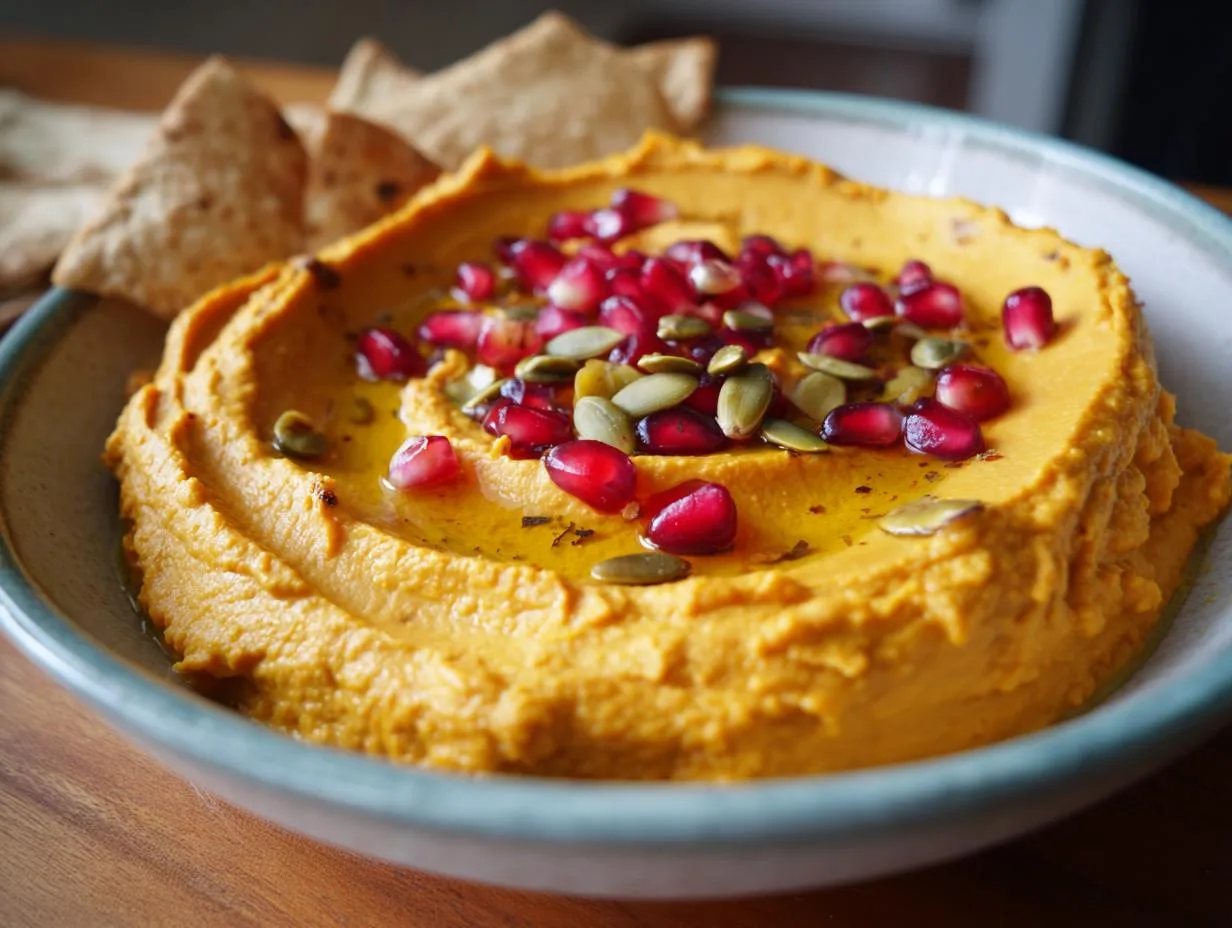 10-Minute Creamy Pumpkin Hummus Recipe You’ll Crave