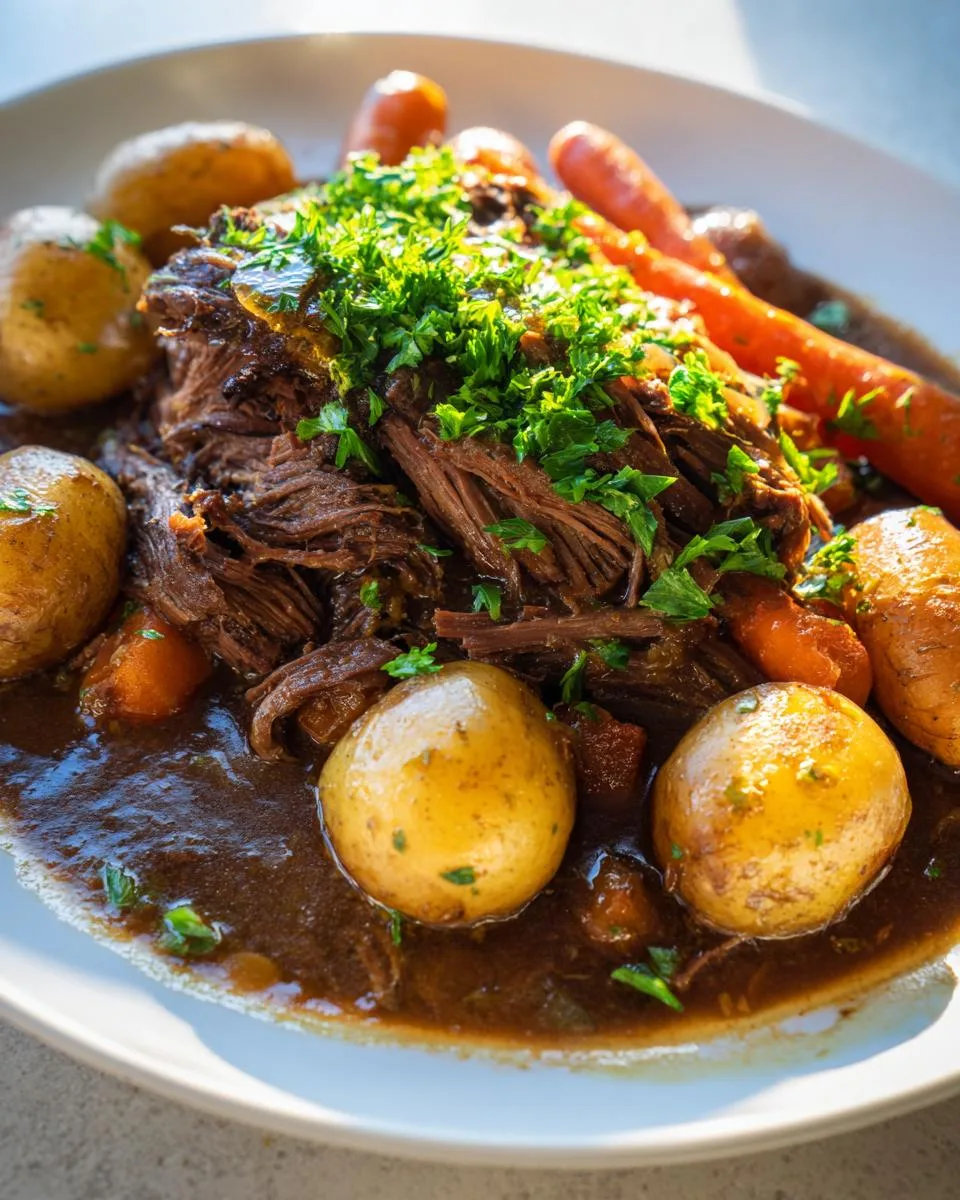 Crock Pot Pot Roast Gravy - detail 2