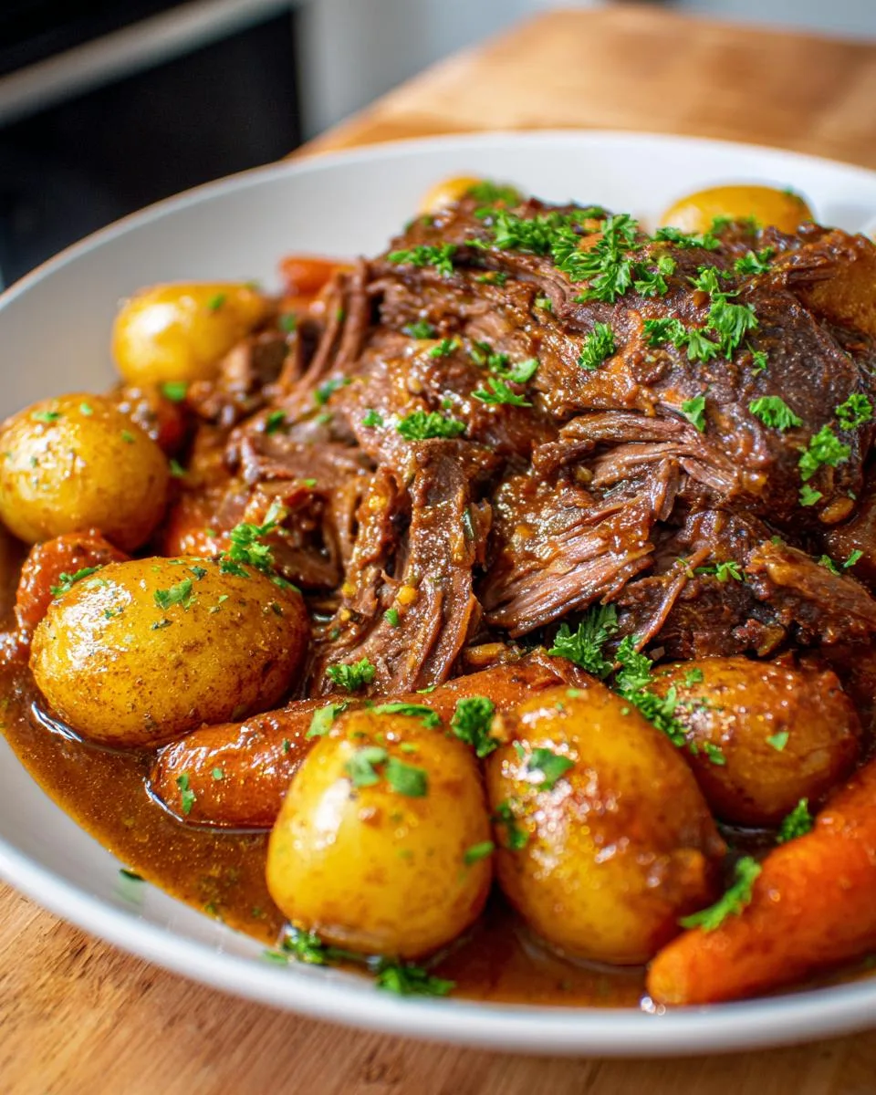 Crock Pot Pot Roast Gravy - detail 4