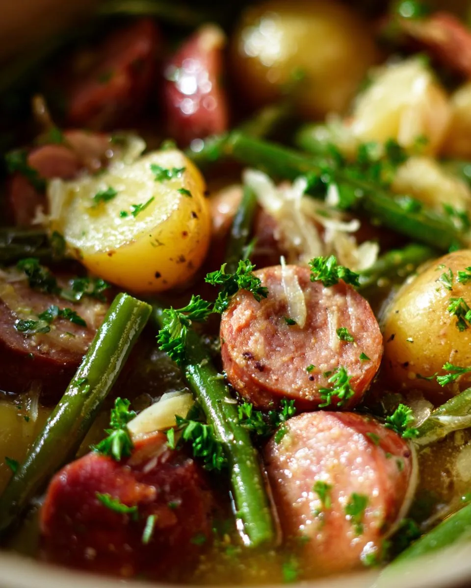 Crockpot Kielbasa Green Beans - detail 3