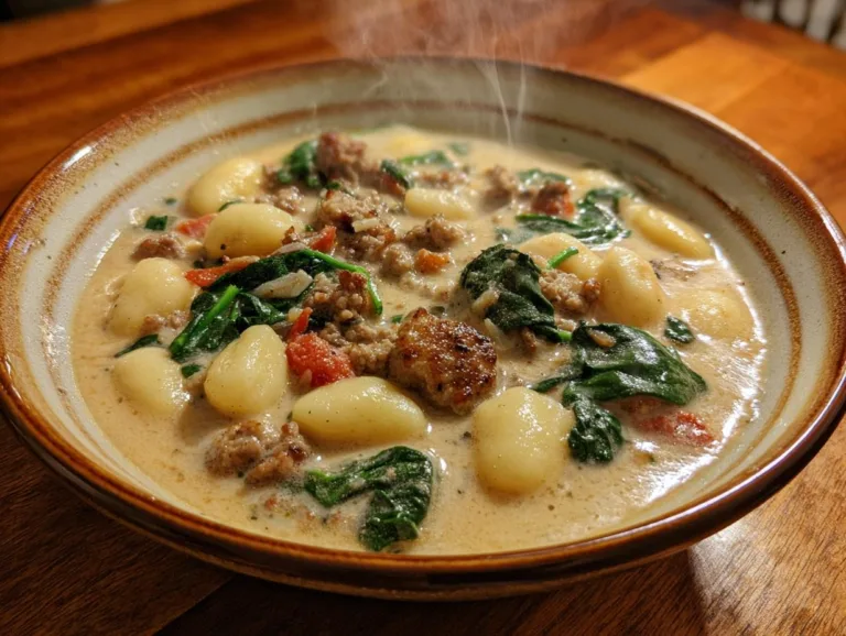 Italian Sausage Gnocchi Soup