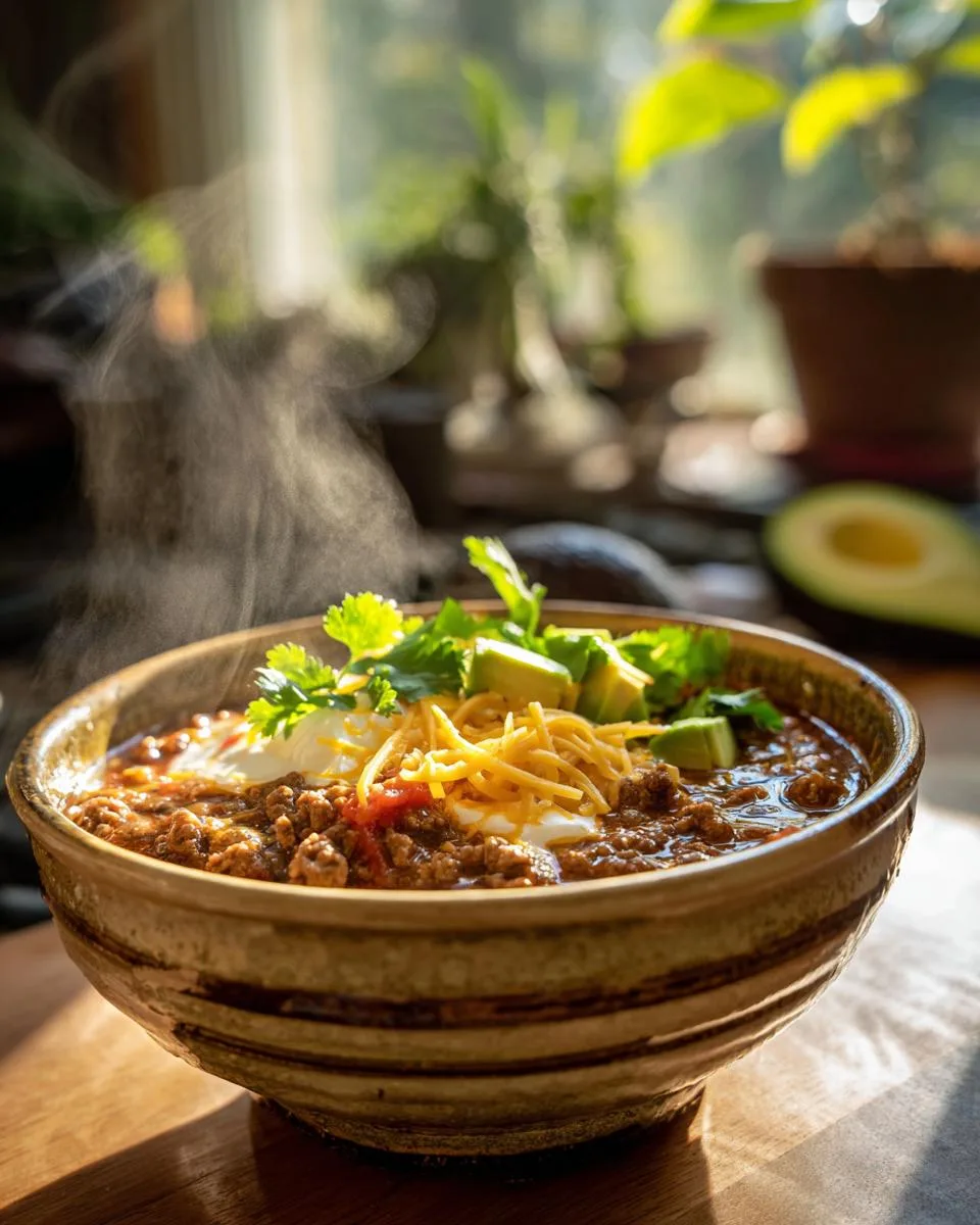 Keto Crockpot Taco Soup - detail 2