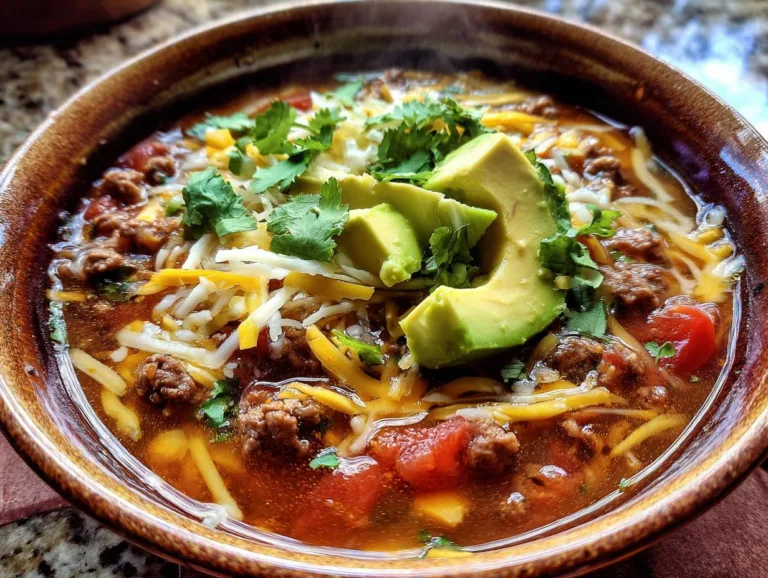 Keto Crockpot Taco Soup