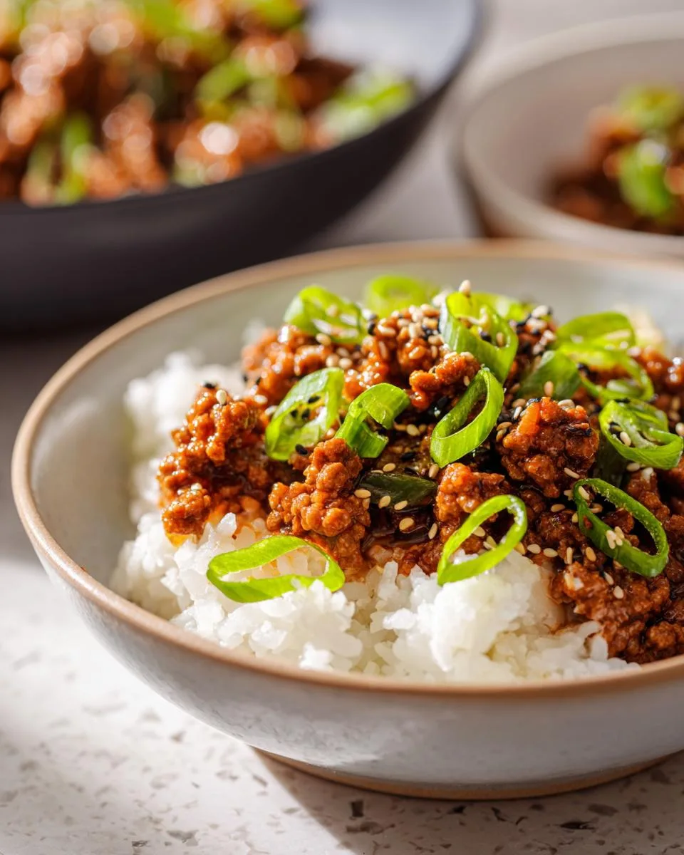 Korean Ground Beef Bowl - detail 3