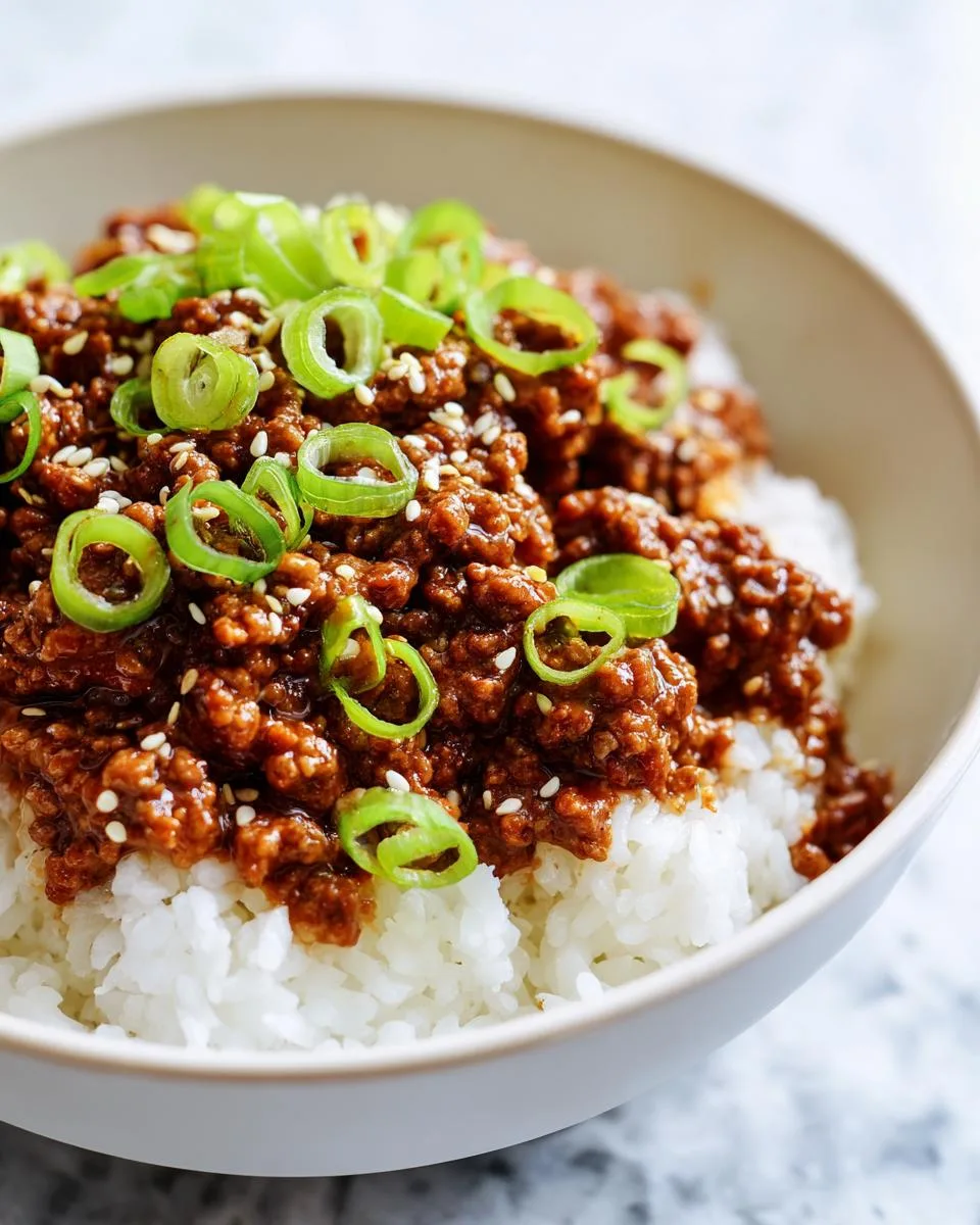 Korean Ground Beef Bowl - detail 4