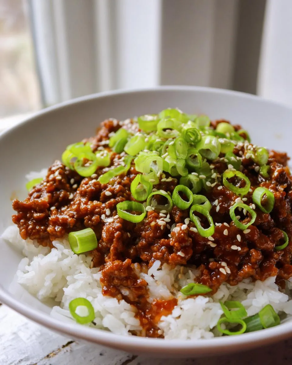 Korean Ground Beef Bowl - detail 5