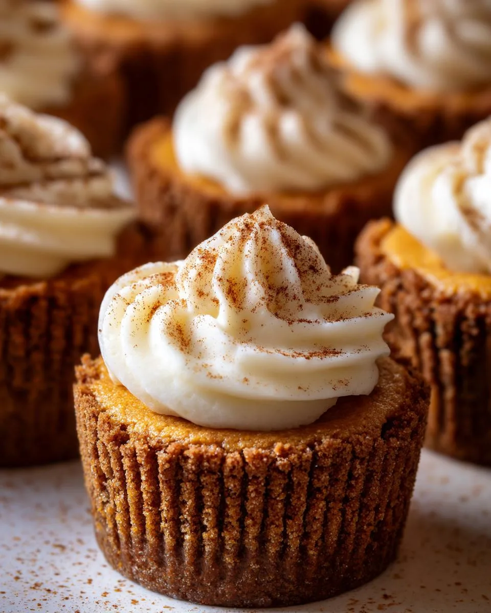 Pumpkin Cheesecake Cupcakes - detail 5