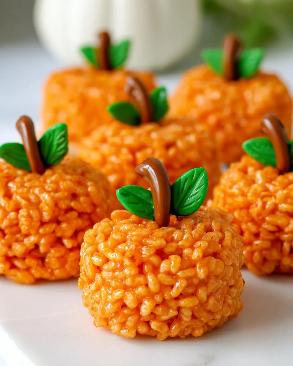 Pumpkin Rice Krispie Treats - detail 1