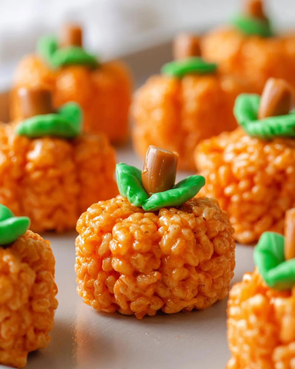 Pumpkin Rice Krispie Treats - detail 2