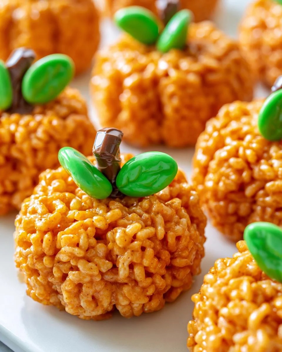 Pumpkin Rice Krispie Treats - detail 5