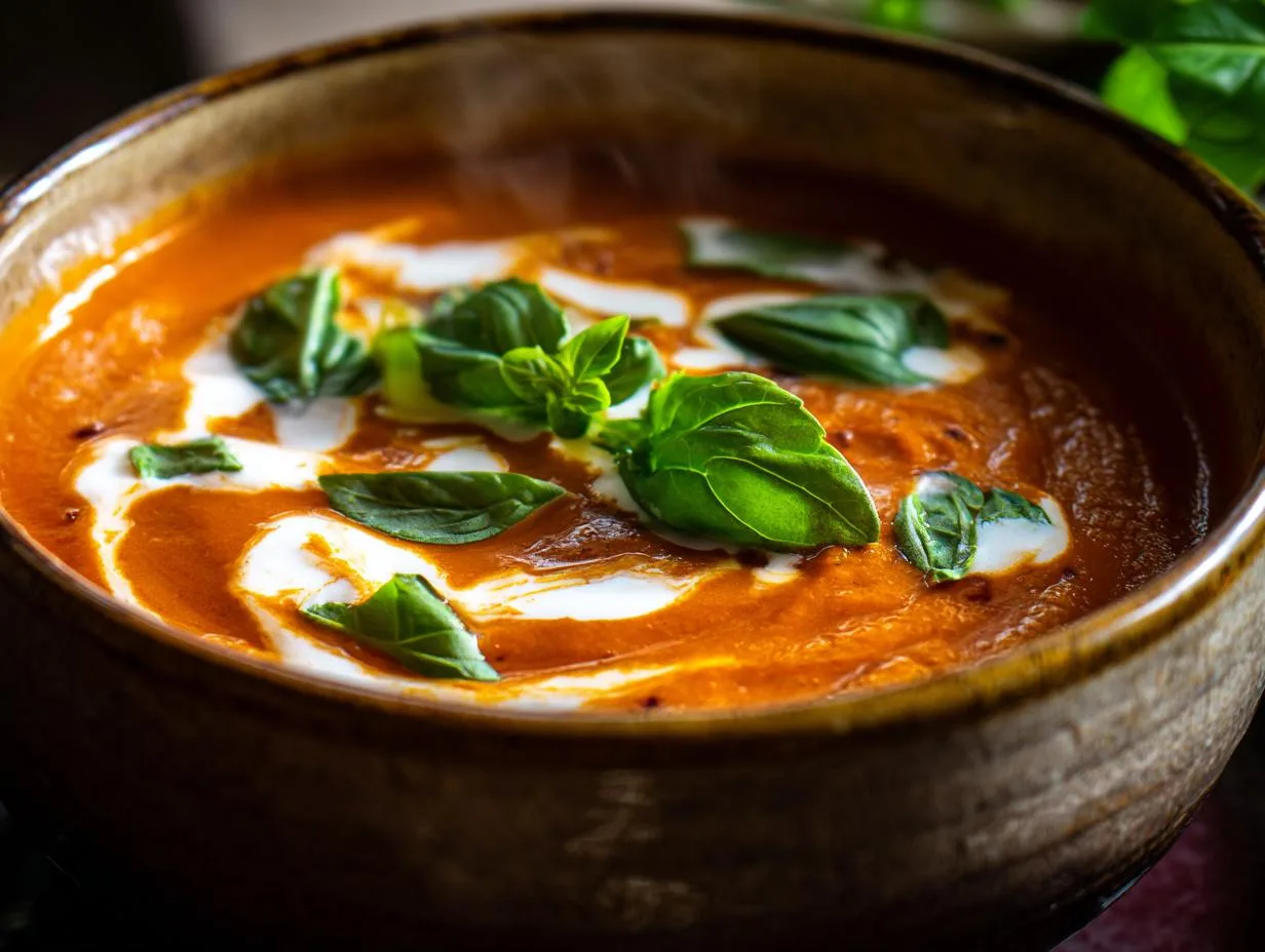 Creamy Roasted Tomato Soup Recipe – 35 Minute Pure Comfort