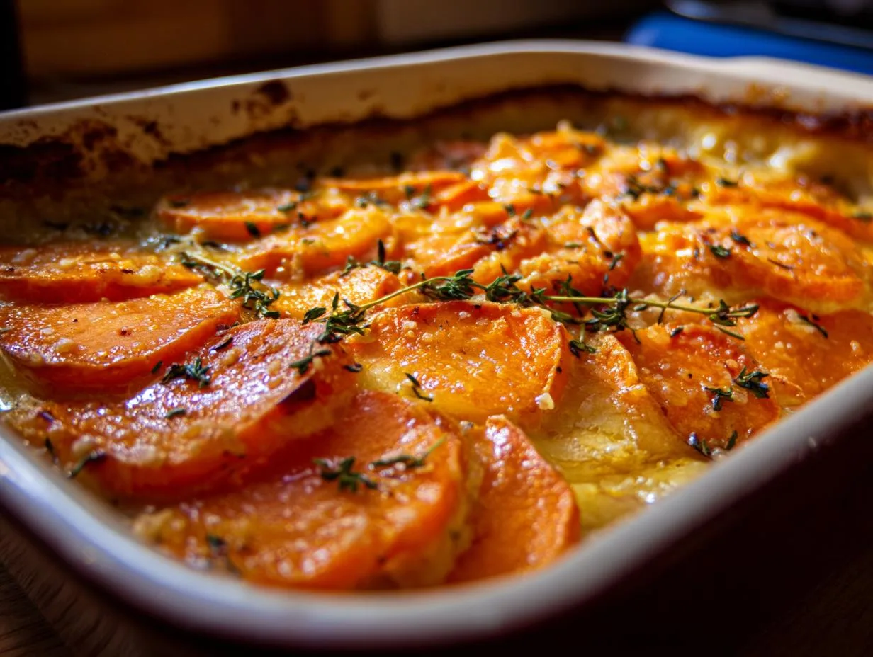 35-Minute Scalloped Sweet Potatoes – Irresistibly Creamy