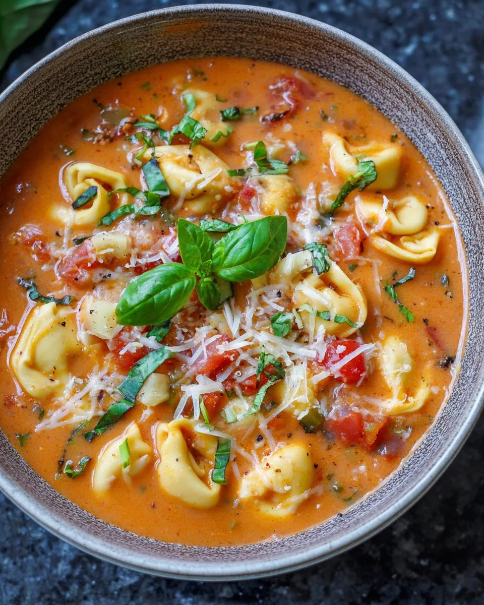 Slow Cooker Tomato Tortellini Soup - detail 4