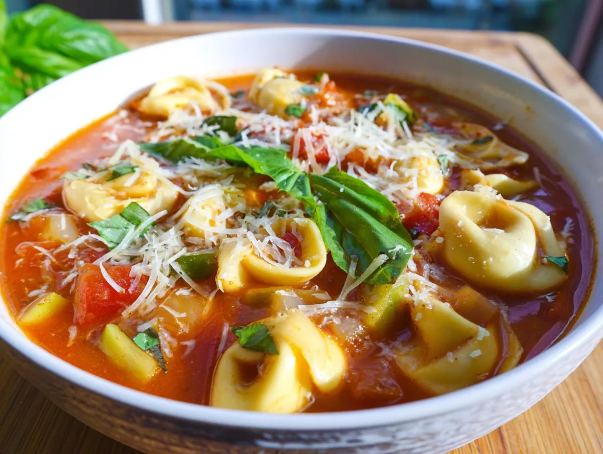 5-Star Slow Cooker Tomato Tortellini Soup That Wow Everyone