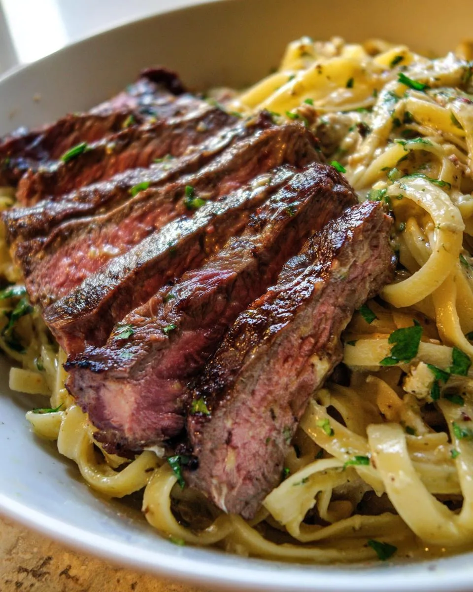Steak and Pasta Recipe - detail 4