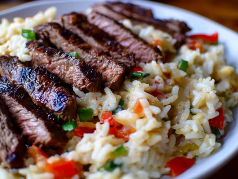 Steak and Queso Rice