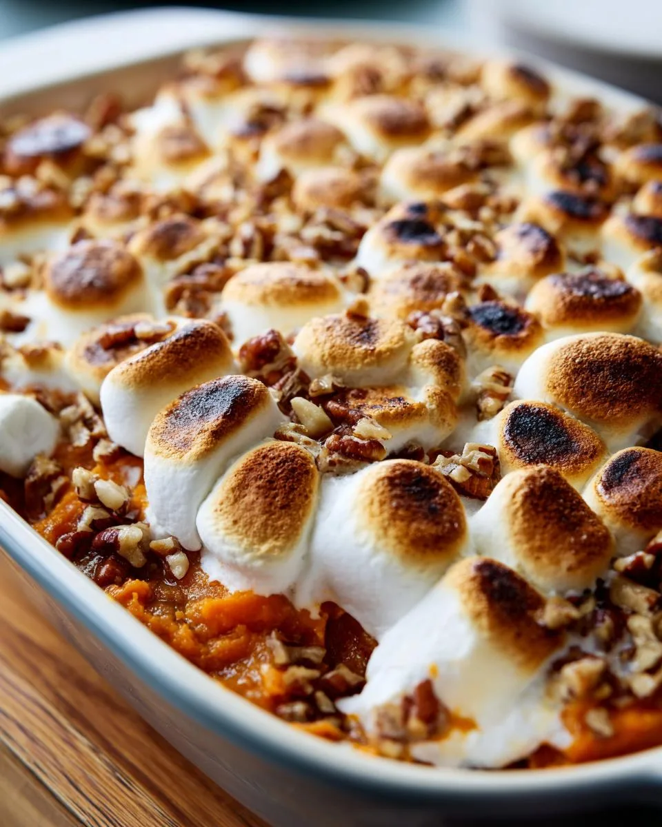 Sweet Potato Casserole Marshmallows - detail 2