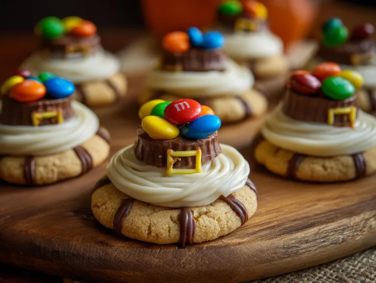 Thanksgiving Pilgrim Hat Cookies