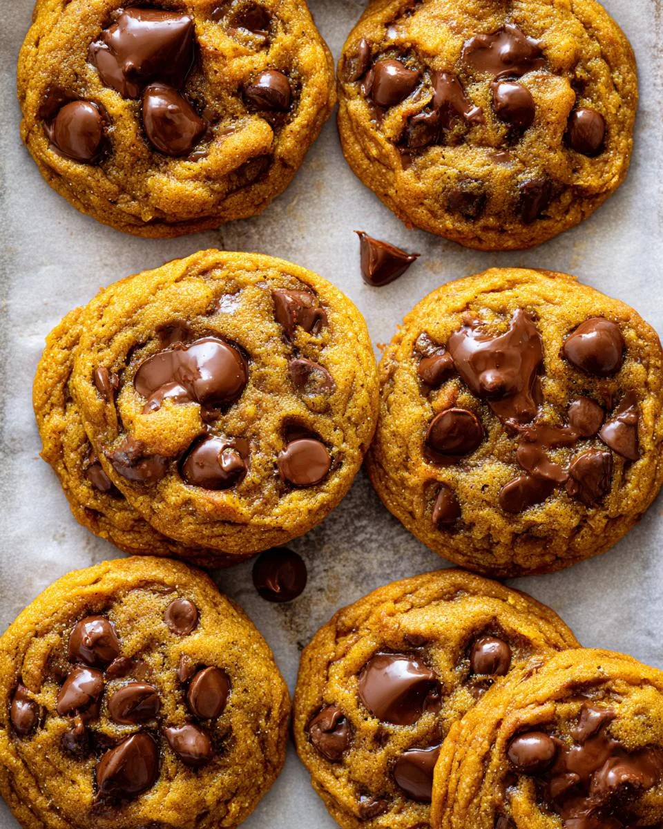 pumpkin chocolate chip cookies - detail 4