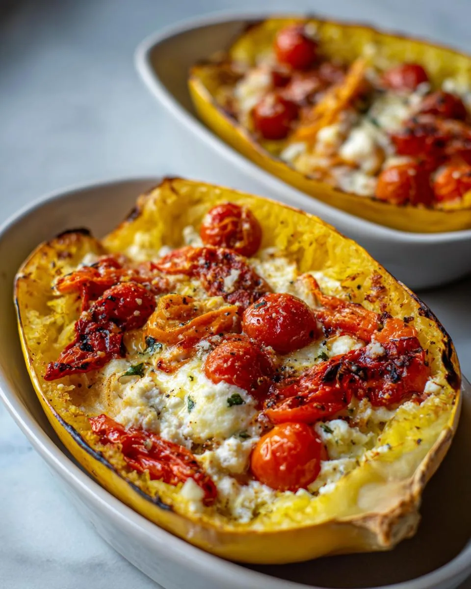 Baked Feta Spaghetti Squash With Tomato - detail 3