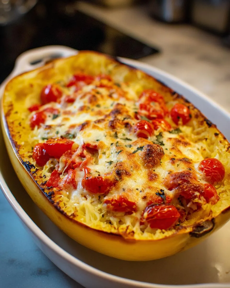 Baked Feta Spaghetti Squash With Tomato - detail 5