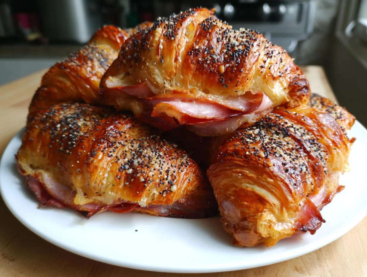 30-Minute Baked Ham Cheese Croissants: Irresistibly Cheesy