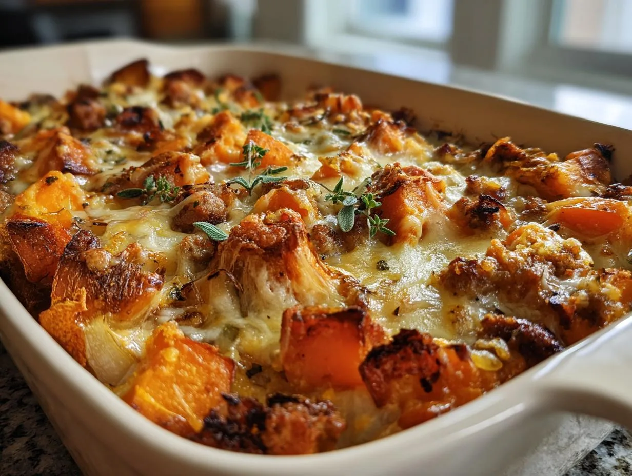 Irresistible Butternut Squash And Sausage Casserole in 5 Steps
