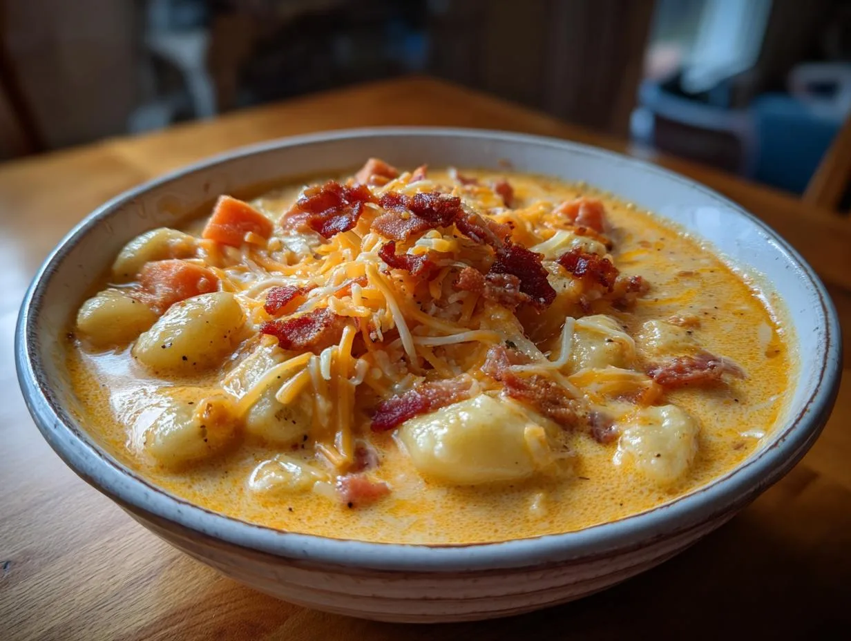 30-Minute Cheddar Gnocchi Soup: Creamy Comfort in Every Bite