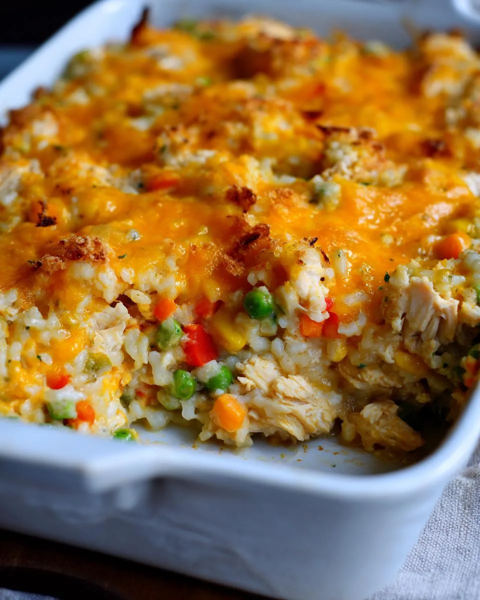 Cheesy Chicken and Rice Casserole - detail 4