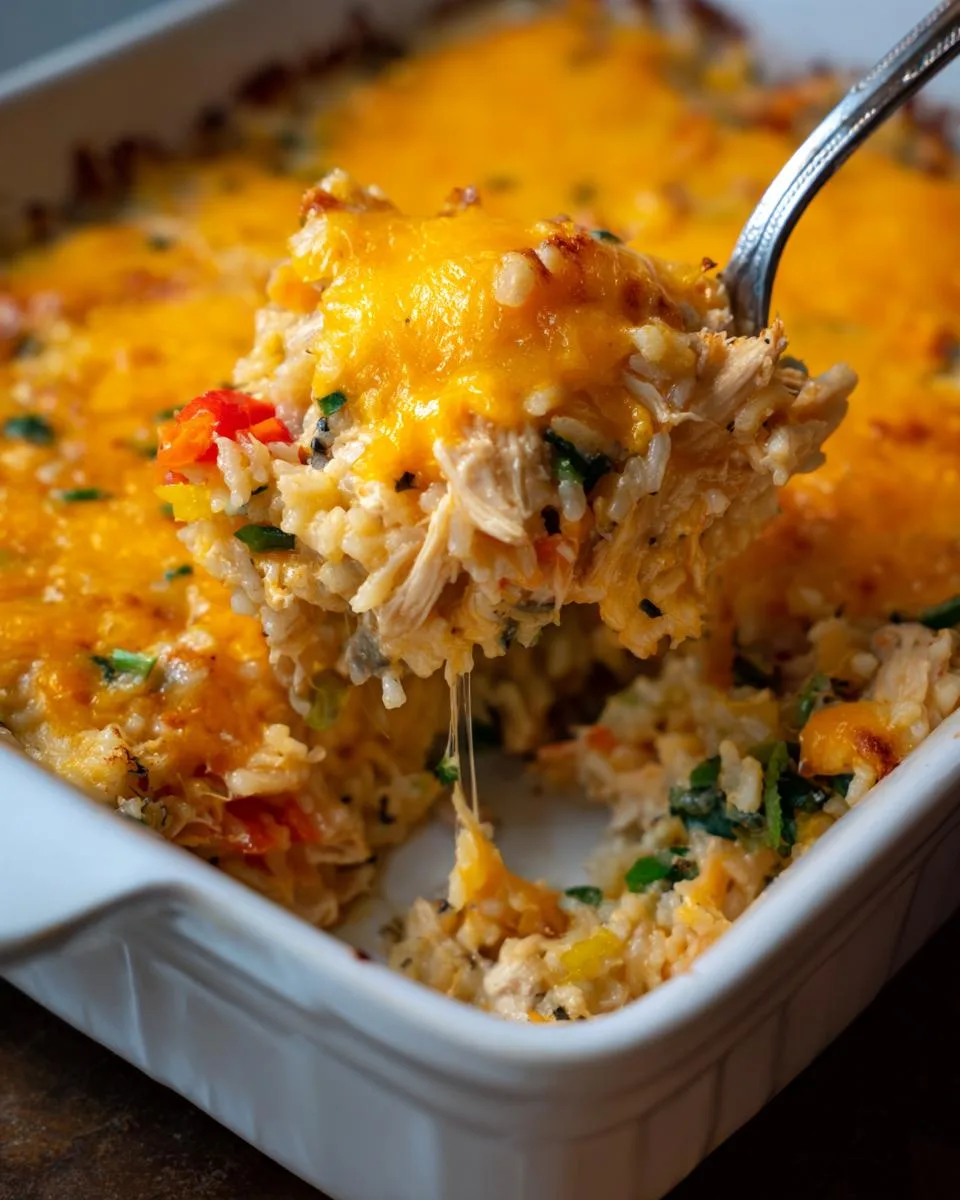 Cheesy Chicken and Rice Casserole - detail 5