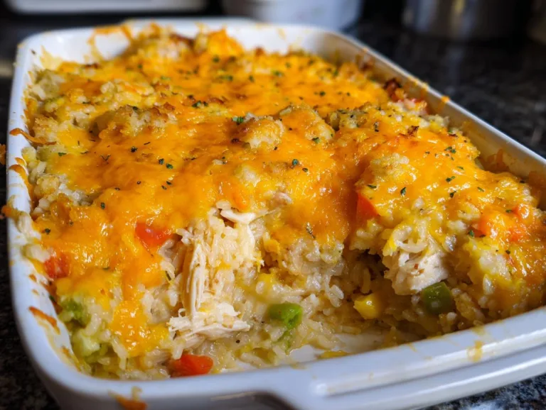 Cheesy Chicken and Rice Casserole