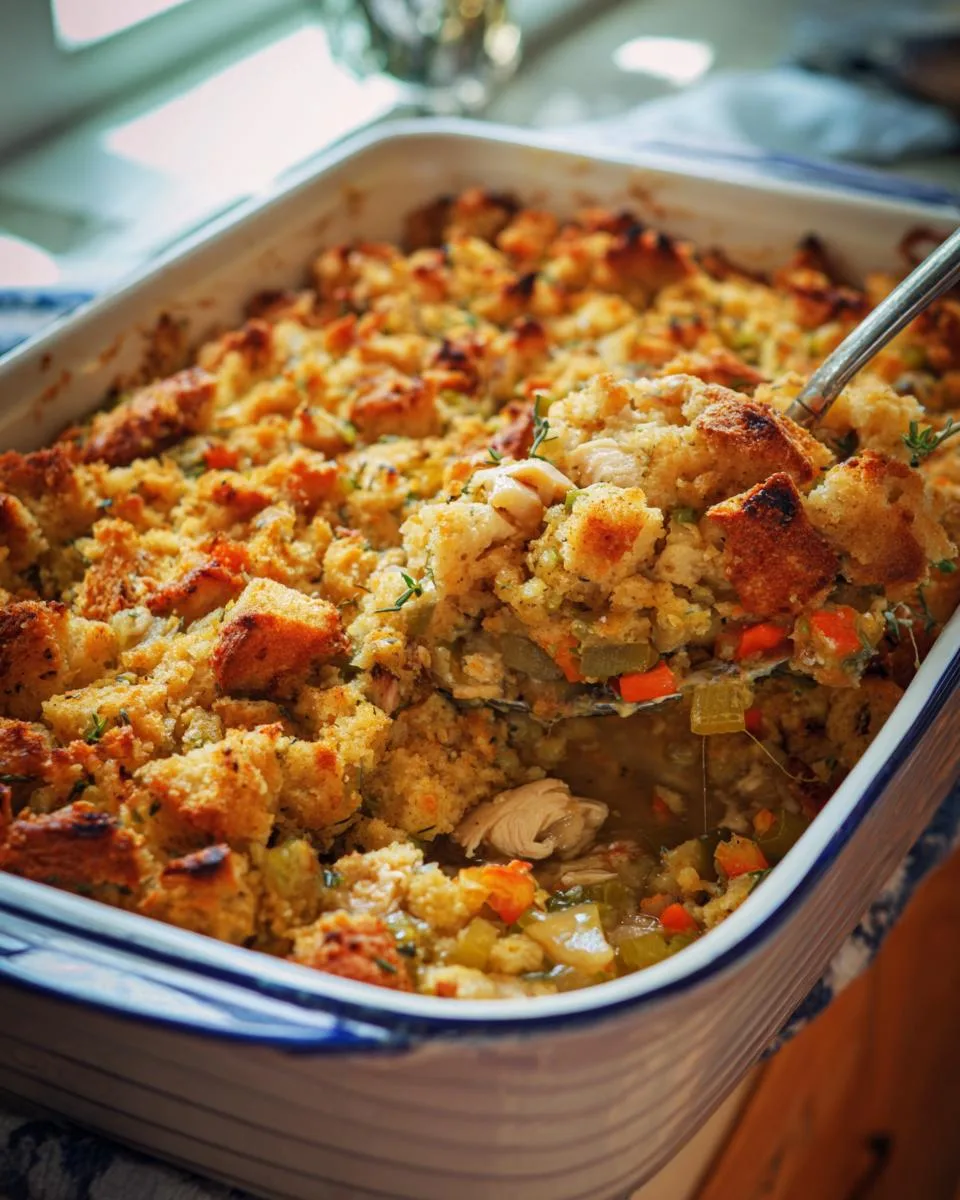 Chicken and Stuffing Casserole - detail 1