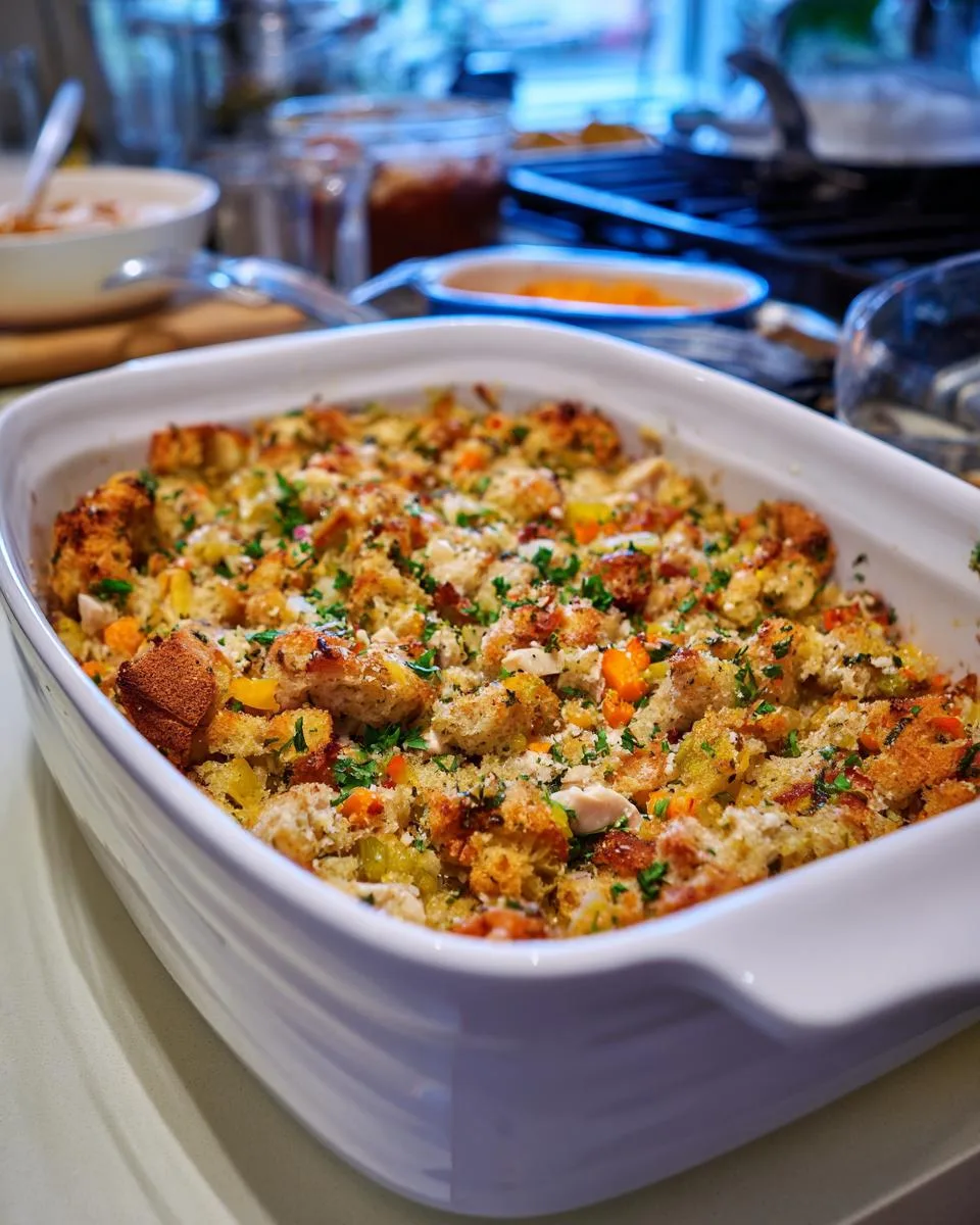 Chicken and Stuffing Casserole - detail 3