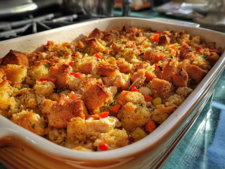 Chicken and Stuffing Casserole