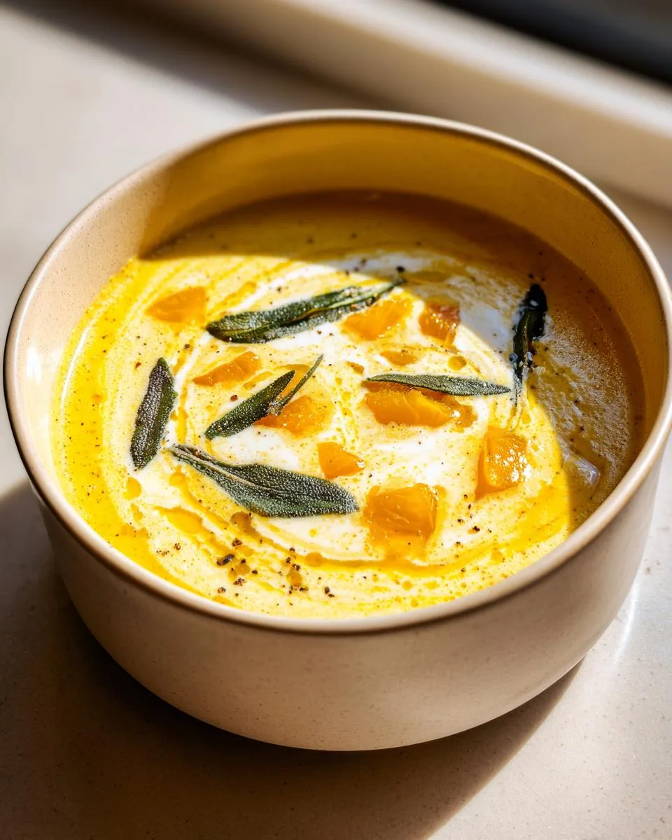 Cottage Cheese Butternut Squash Soup - detail 3