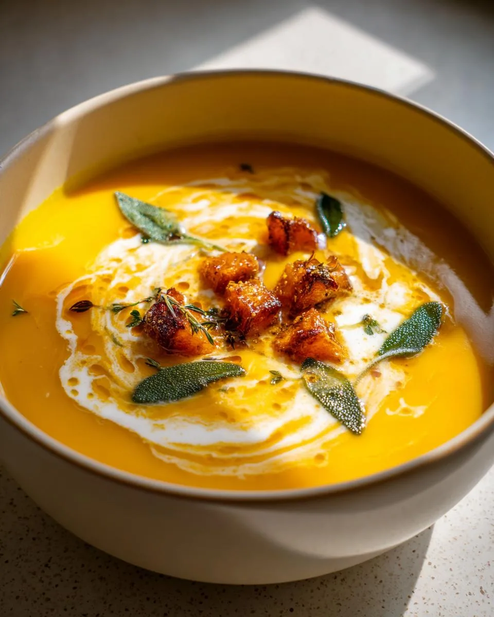 Cottage Cheese Butternut Squash Soup - detail 4