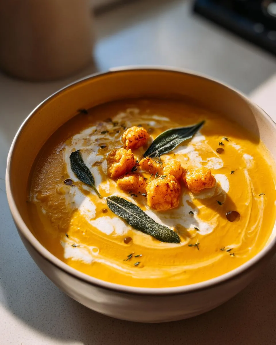 Cottage Cheese Butternut Squash Soup - detail 5