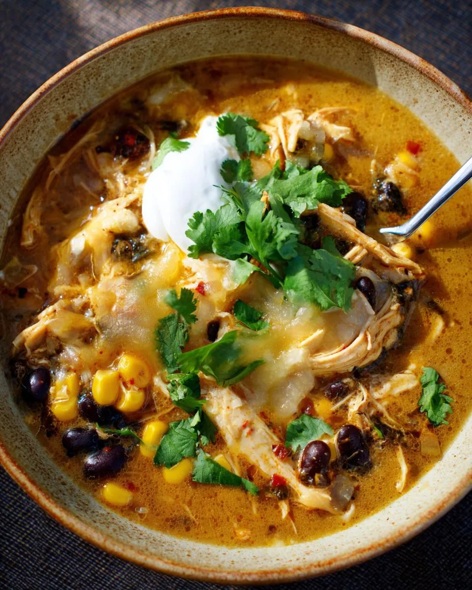 Creamy Chicken Enchilada Soup - detail 4